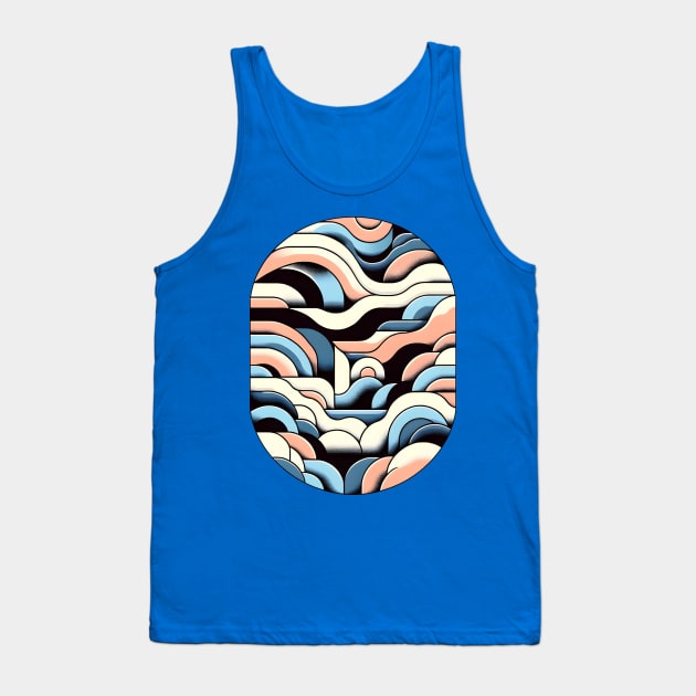 Lofi Serenity Waves Tank Top by The Tee Bizarre